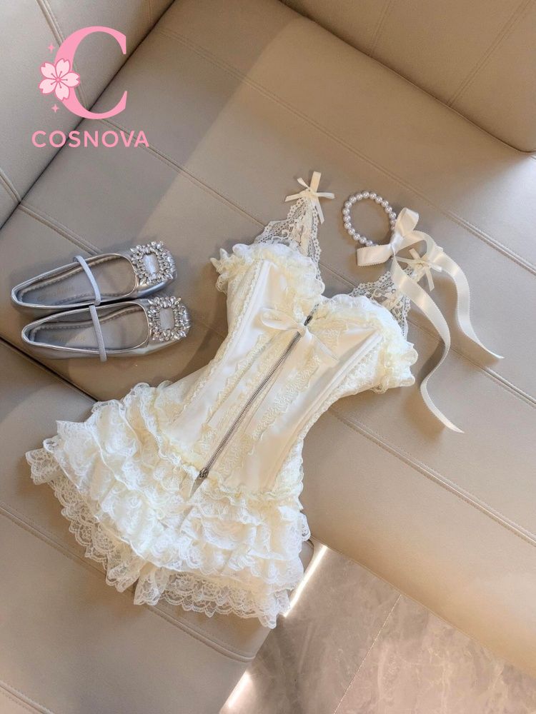 Cami Top Lace - Sevimli Dantel Büstiyer Üst Yüksek Bel