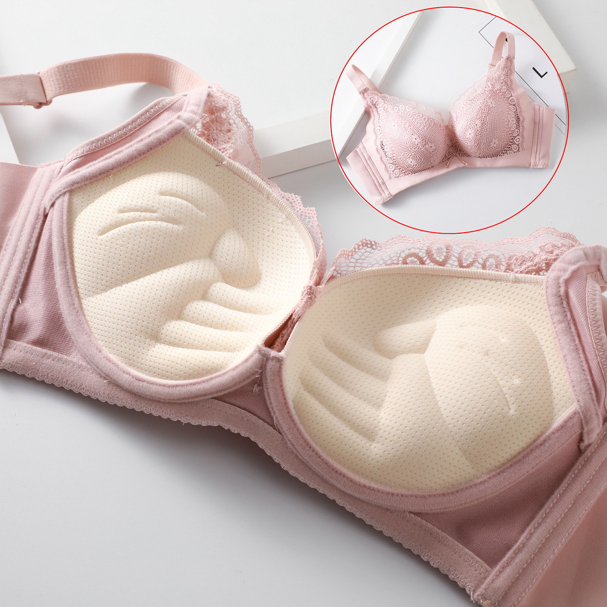 Bralette Wireless Soft - Kadınlar için seksi çiçek dantel sutyen