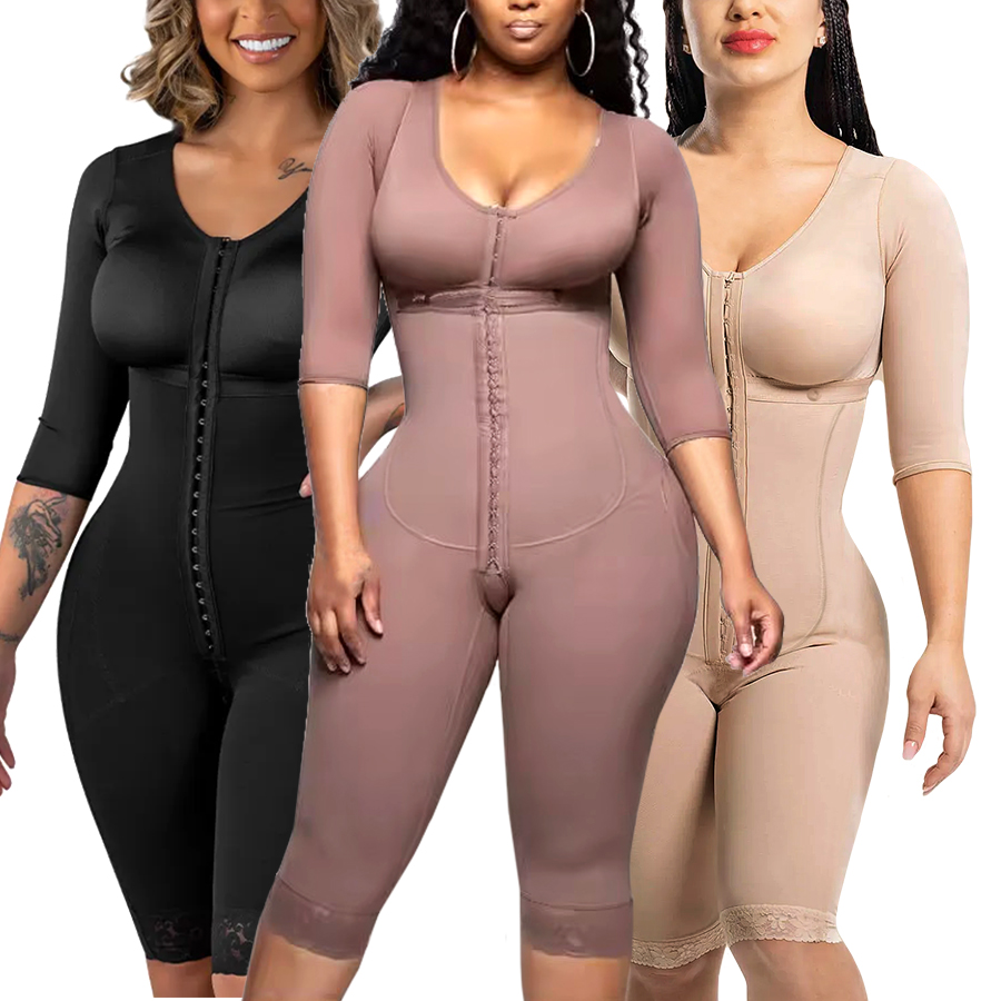 Shapewear Bodysuit Firm - Tam Vücut Kolombiyalı Kemerler Şekillendirici Yüksek