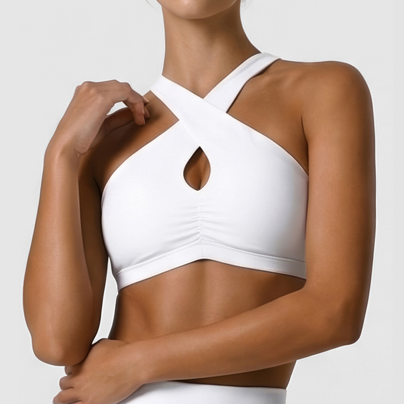 Sports Bra High Impact - Kadın yumuşak spor iç çamaşırı düz