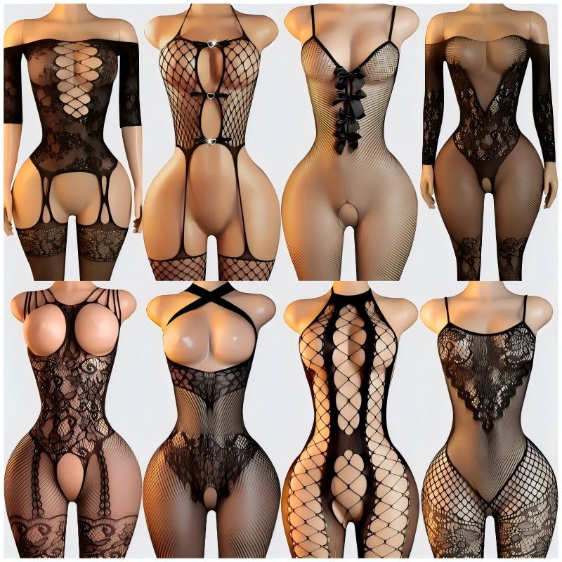 Bodystocking Fishnet - Kadınlar için seksi iç çamaşırı seti