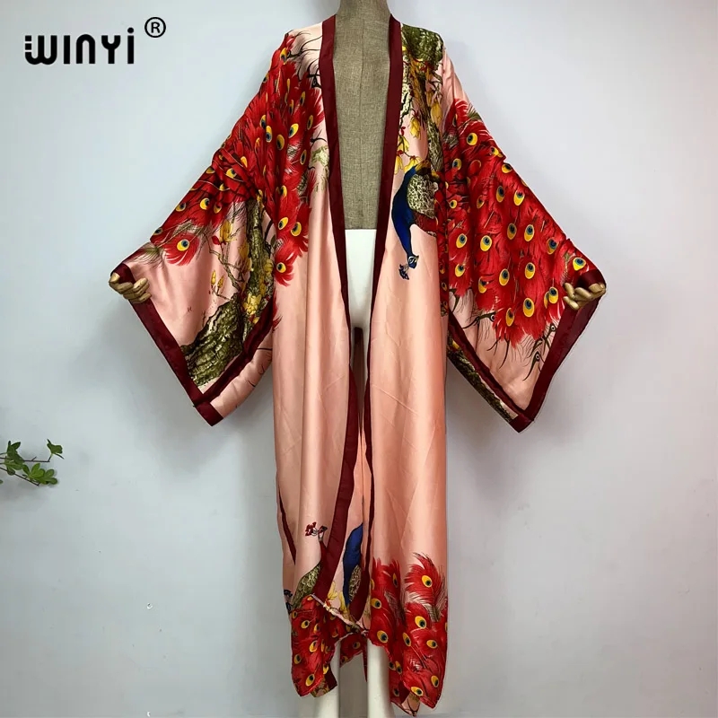 Robe Silk Women - WINYI 2022 Yaz Kadın Hırka Dikişli