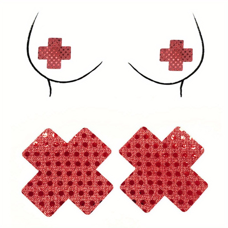 Nipple Cover Pasties - Kızıl Haç Tasarımlı Meme Ucu Örtüleri