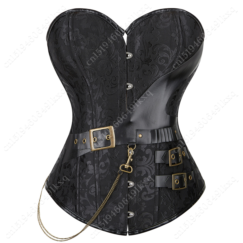 Corset Waist Cinch - Kadınlar için Vintage Overbust korse korse