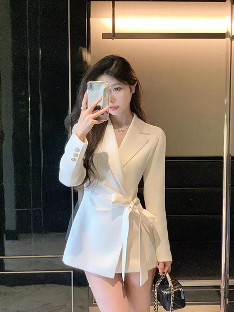 Düz Renk 2026 Sonbahar Yeni Ko - Corset Waist Cinch incelemesi ve fiyatı