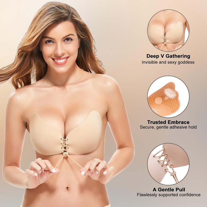 1/2 Çift Kadın Yaz Backless St - Strapless Bra Backless incelemesi ve fiyatı