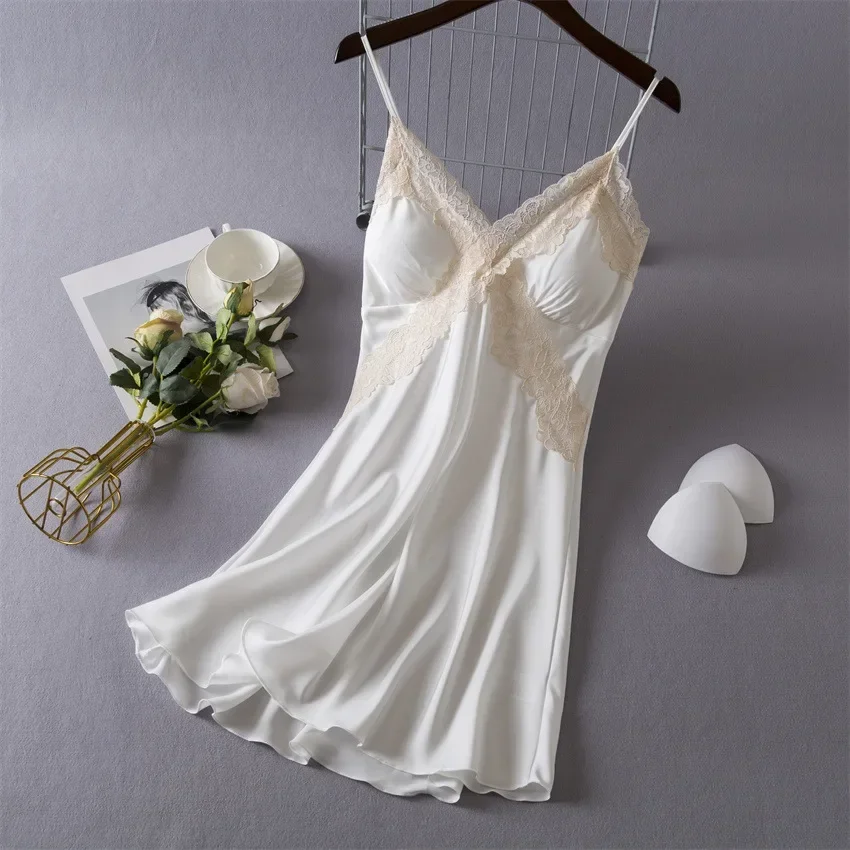Kadın Seksi İç Giyim Saten Gec - Babydoll Chemise Night incelemesi ve fiyatı